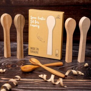 Hardwood Spoon Carving Blanks Set for Woodworking - Image 2