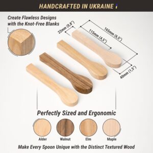 Hardwood Spoon Carving Blanks Set for Woodworking - Image 3