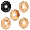 Five Piece Angle Grinder Wood Carving Disc Set