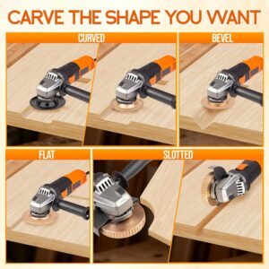 Five Piece Angle Grinder Wood Carving Disc Set - Image 3
