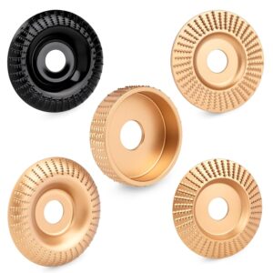 Five Piece Angle Grinder Wood Carving Disc Set