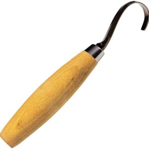 Morakniv Wood Carving Hook Knife with Wooden Handle - Image 2