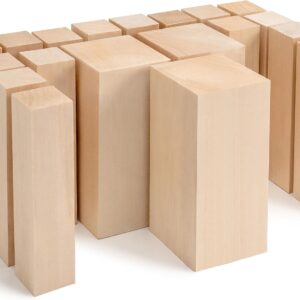 Basswood Carving Blocks Set Natural Unfinished