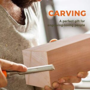 Six Piece Unfinished Basswood Carving Blocks [Wood Crafting Supplies] - Image 4