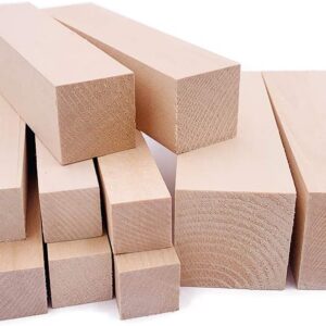 Six Piece Unfinished Basswood Carving Blocks [Wood Crafting Supplies] - Image 8
