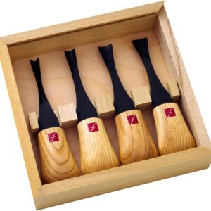 Wood Carving Chisel Tool Set with Wooden Handles and Storage Case - Image 11