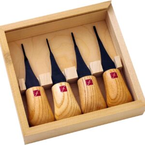 Wood Carving Chisel Tool Set with Wooden Handles and Storage Case - Image 12