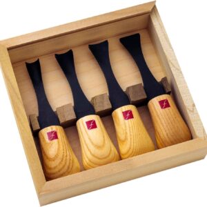 Wood Carving Chisel Tool Set with Wooden Handles and Storage Case - Image 13
