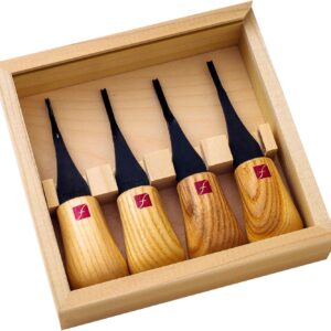 Wood Carving Chisel Tool Set with Wooden Handles and Storage Case - Image 14