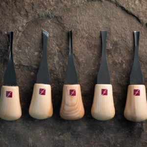 Wood Carving Chisel Tool Set with Wooden Handles and Storage Case - Image 3