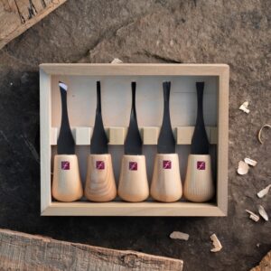 Wood Carving Chisel Tool Set with Wooden Handles and Storage Case - Image 8