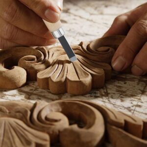 Ten Piece Wood Carving Chisel Set with Wooden Handles - Image 2
