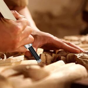 Ten Piece Wood Carving Chisel Set with Wooden Handles - Image 3