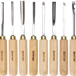 Twelve Piece Wood Carving Chisel Tool Set With Canvas Roll - Image 9