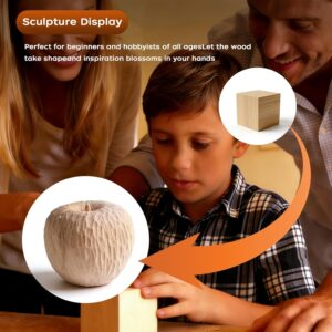 Wood Carving Knife Set with Safety Gloves and Practice Blocks - Image 5