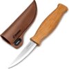 Wood Carving Sloyd Knife with Brown Leather Sheath