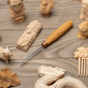 Wooden Handle V Gouge Chisel Tool [Crafting/Carving] - Image 2
