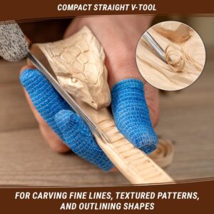Wooden Handle V Gouge Chisel Tool [Crafting/Carving] - Image 4